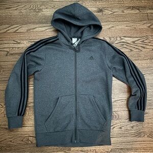 ADIDAS: Men's Athletics Essential 3 Stripe Full Zip Hoodie